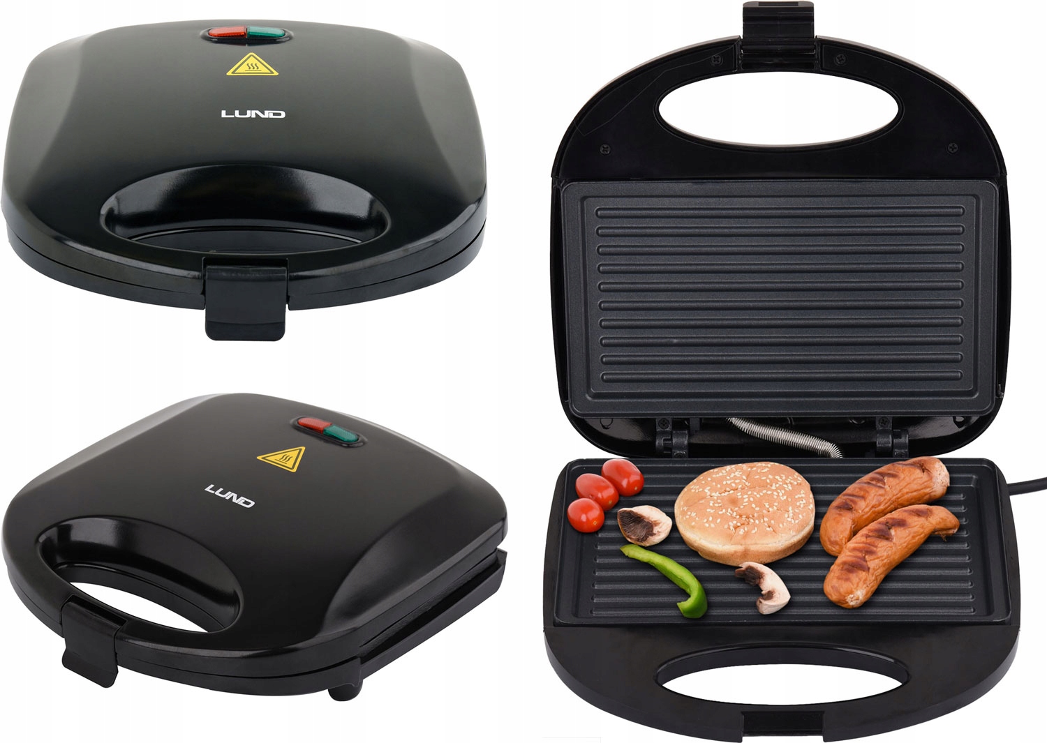 

Toster Opiekacz Płyta Grillowa 750W Na 2 Kanapki