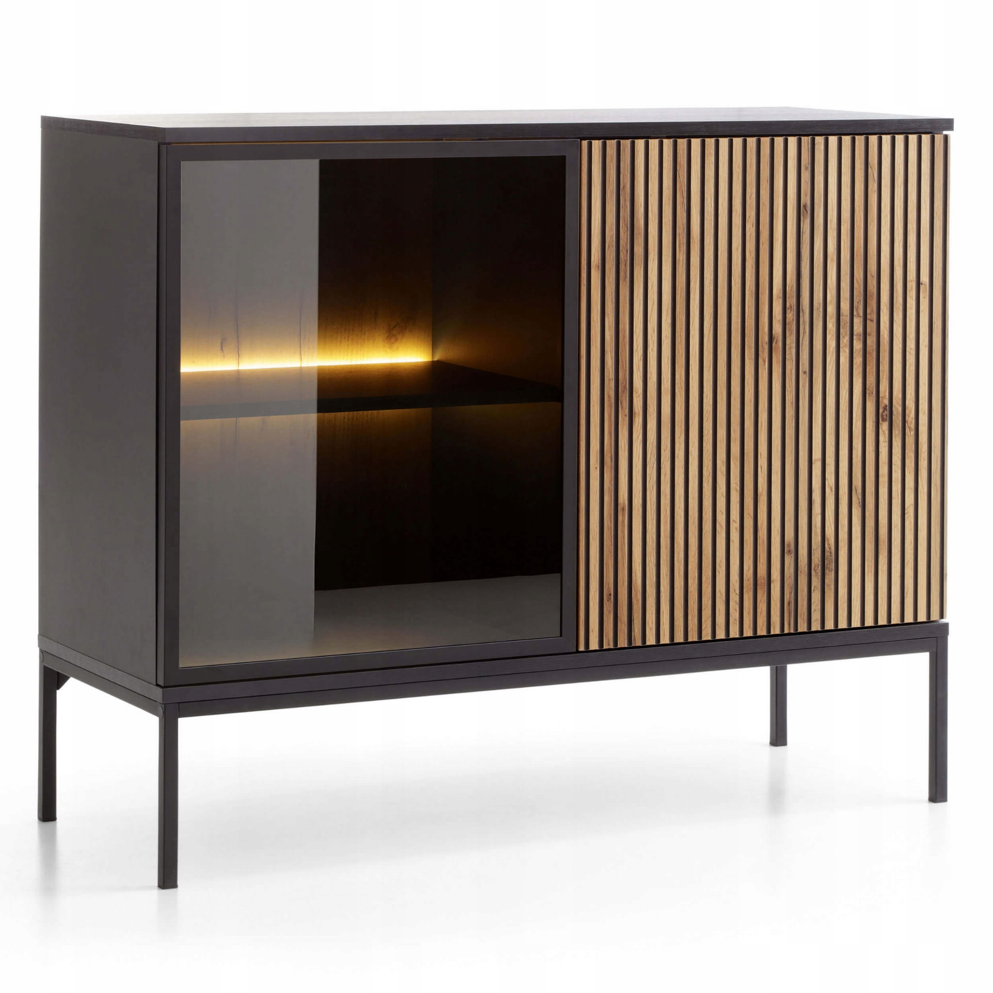 Komoda Sento przeszklona + LED K104