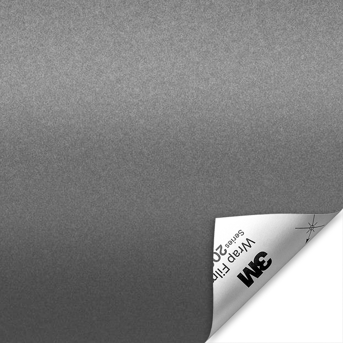 3M 2080 Fólie pro změnu barvy auta 50x152 Matte Gray Aluminum M230