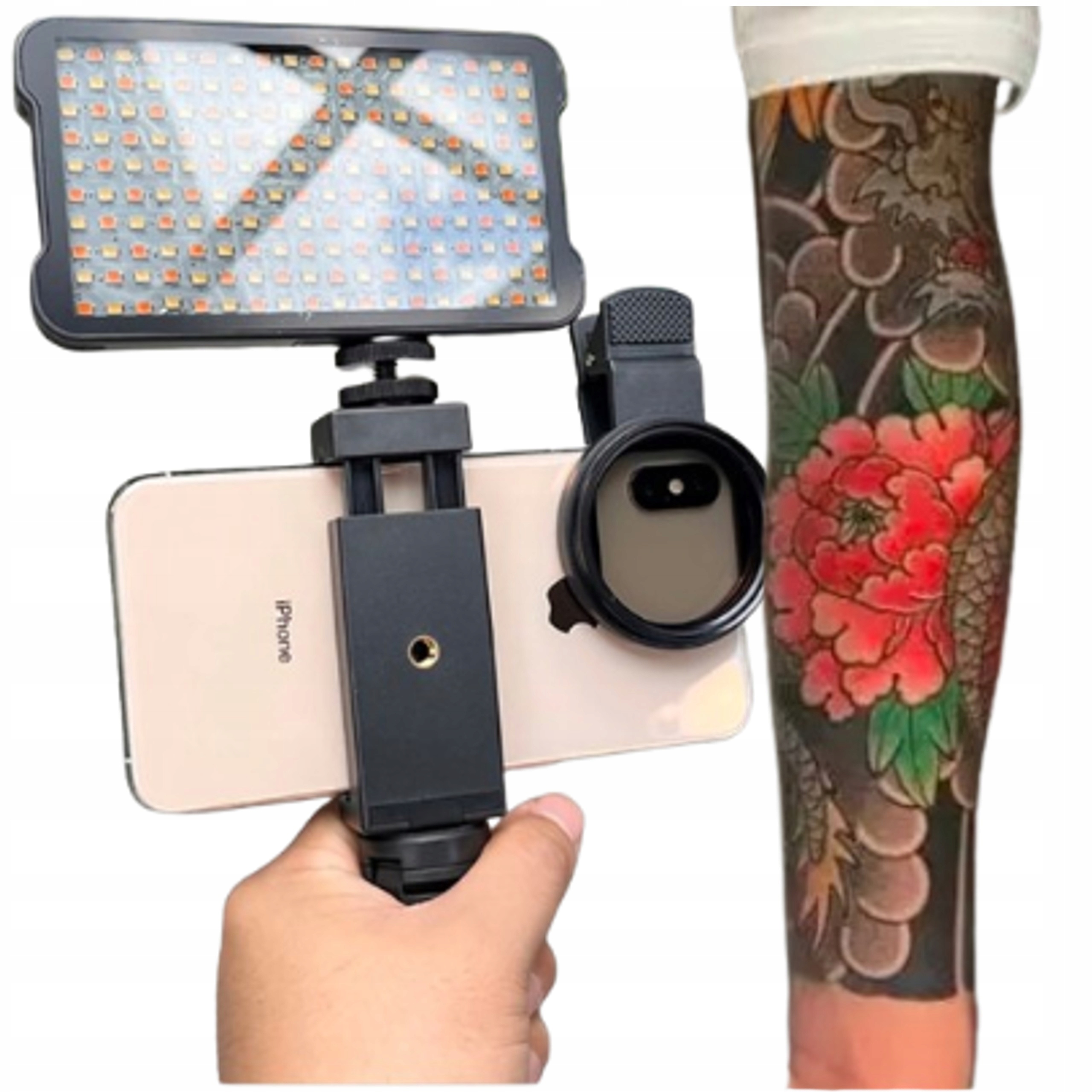 Speciální stativ pro fotografování tetování bez efektu blesku Lampa Držák