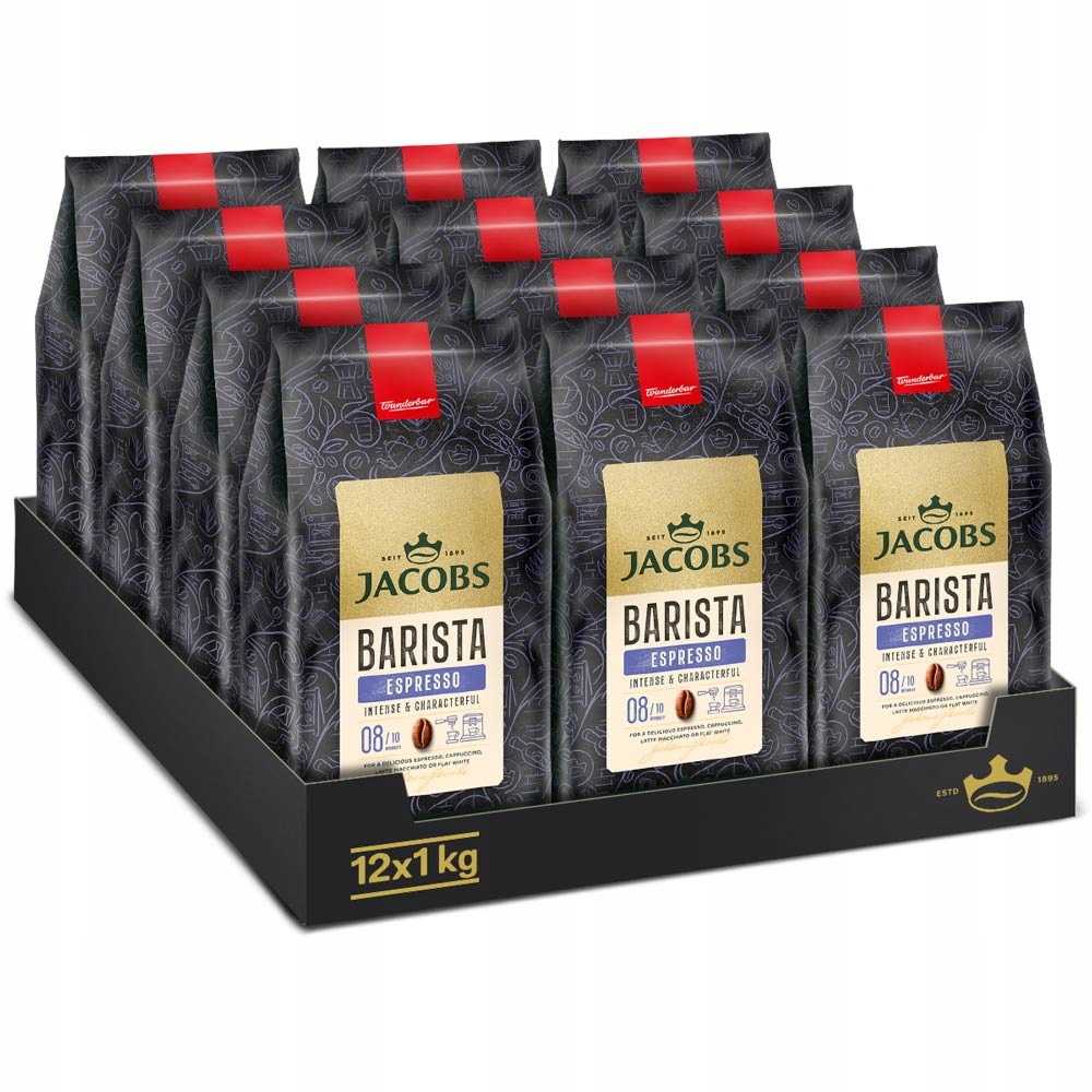 Kawa ziarnista Jacobs Barista Espresso 12x 1kg