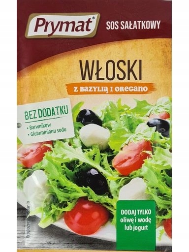 Levně 25 x Prymat Omáčka salátová italský s bazalkou a oregánem 9 g