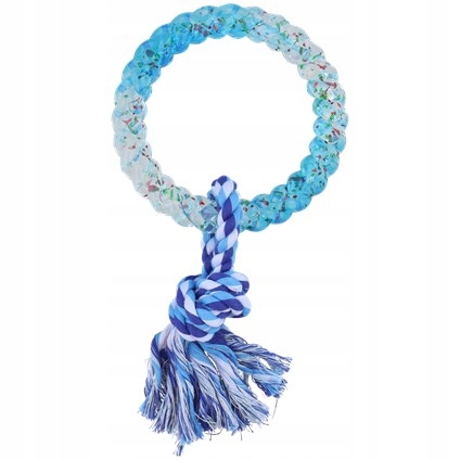 

Zabawka dla psa do gryzienia miękkie koło i sznur