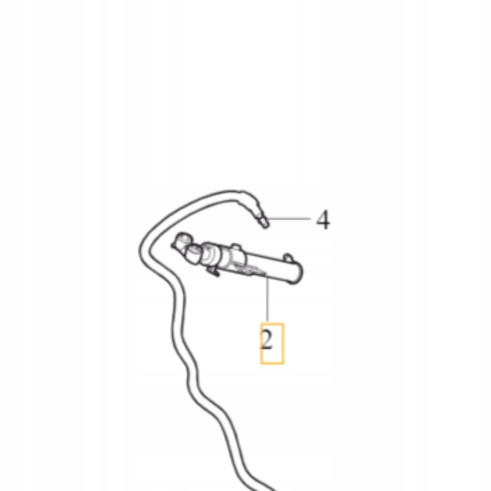 Volvo tryska ostřikovače světlometu pravá 32390703 Oe část tovární nová