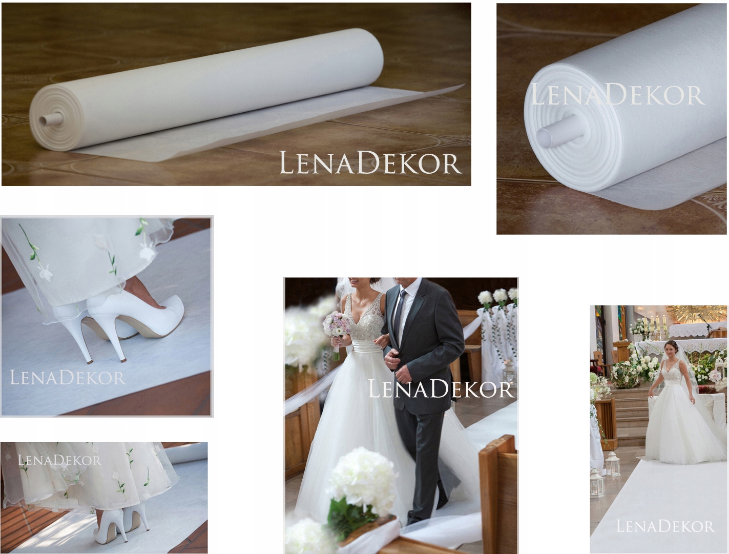 CHODNIK 25m szer.120 cm dywan do kościoła ślub 24h Marka inny