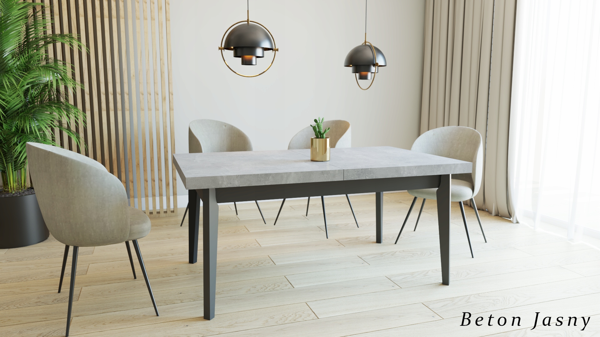 Stół Skandynawski 140x80x220 cm Dąb Lancelot Głębokość mebla 80 cm