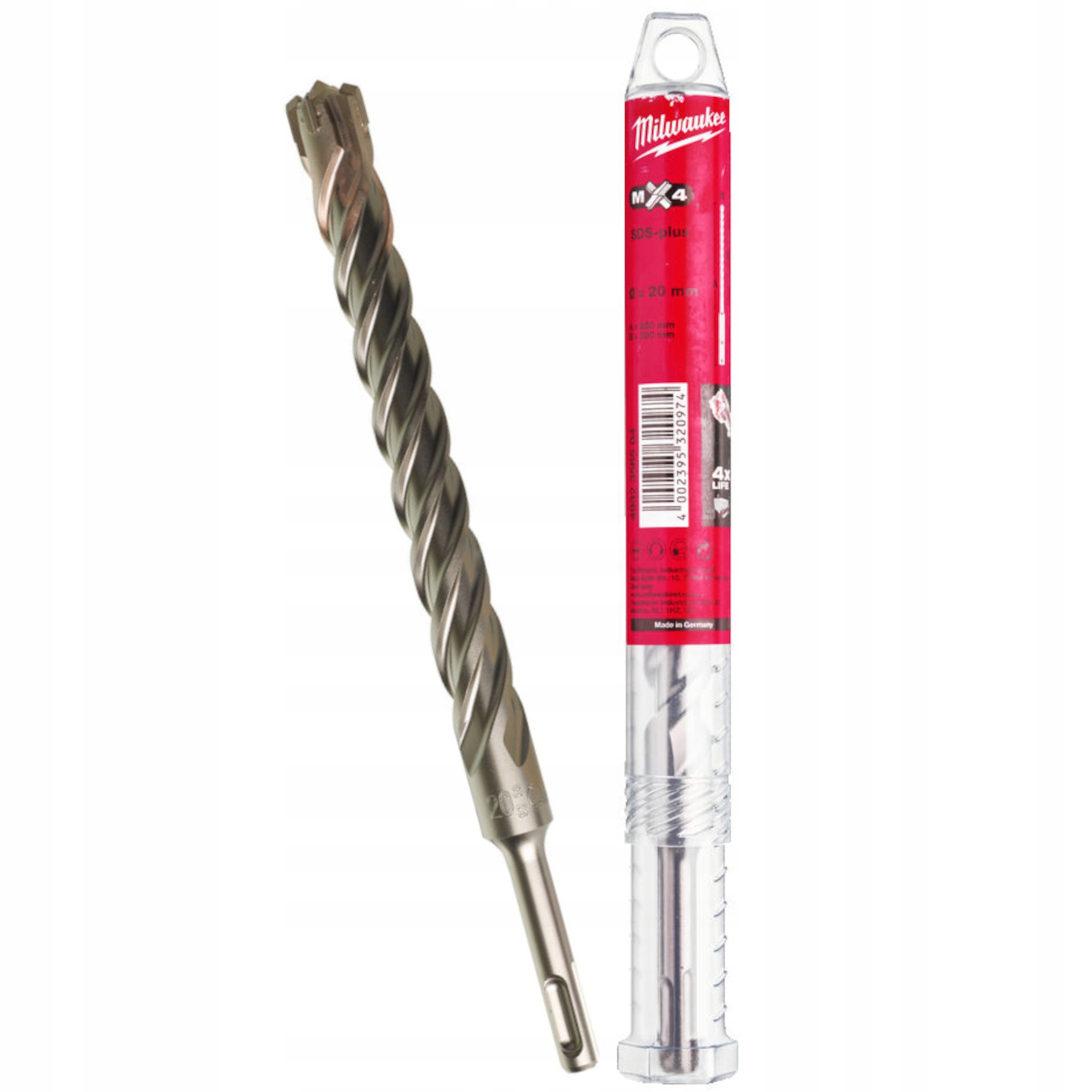 

Wiertło MX4 Sds-plus 20mm 250/200mm Milwaukee