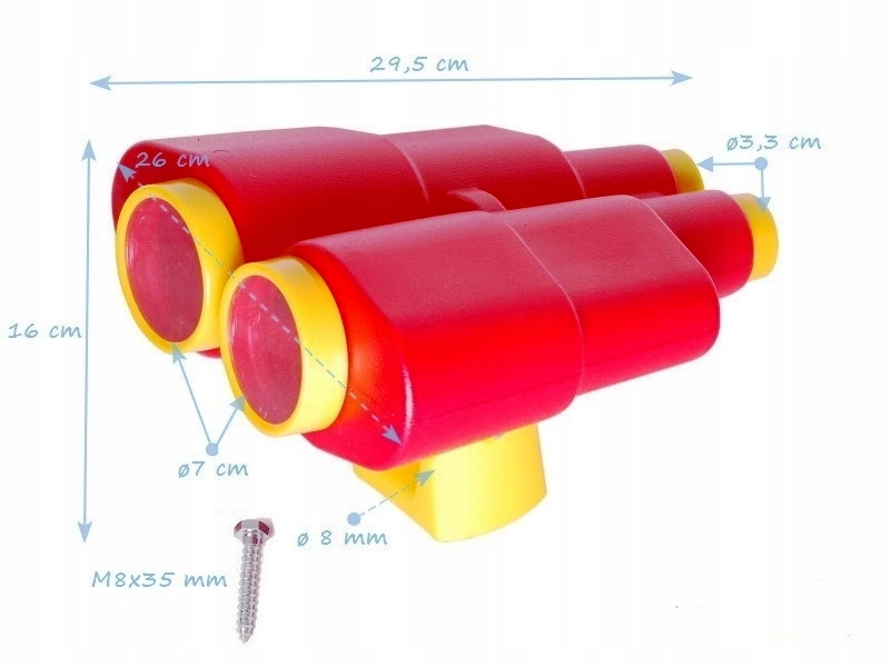 JF Duża LORNETKA na plac zabaw dla dzieci czerwona Kod producenta jf lorcz