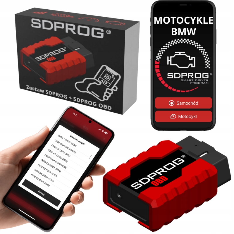 Motocykly Bmw Diagnostický tester Rozhraní Obd Sdprog Program Android iOS