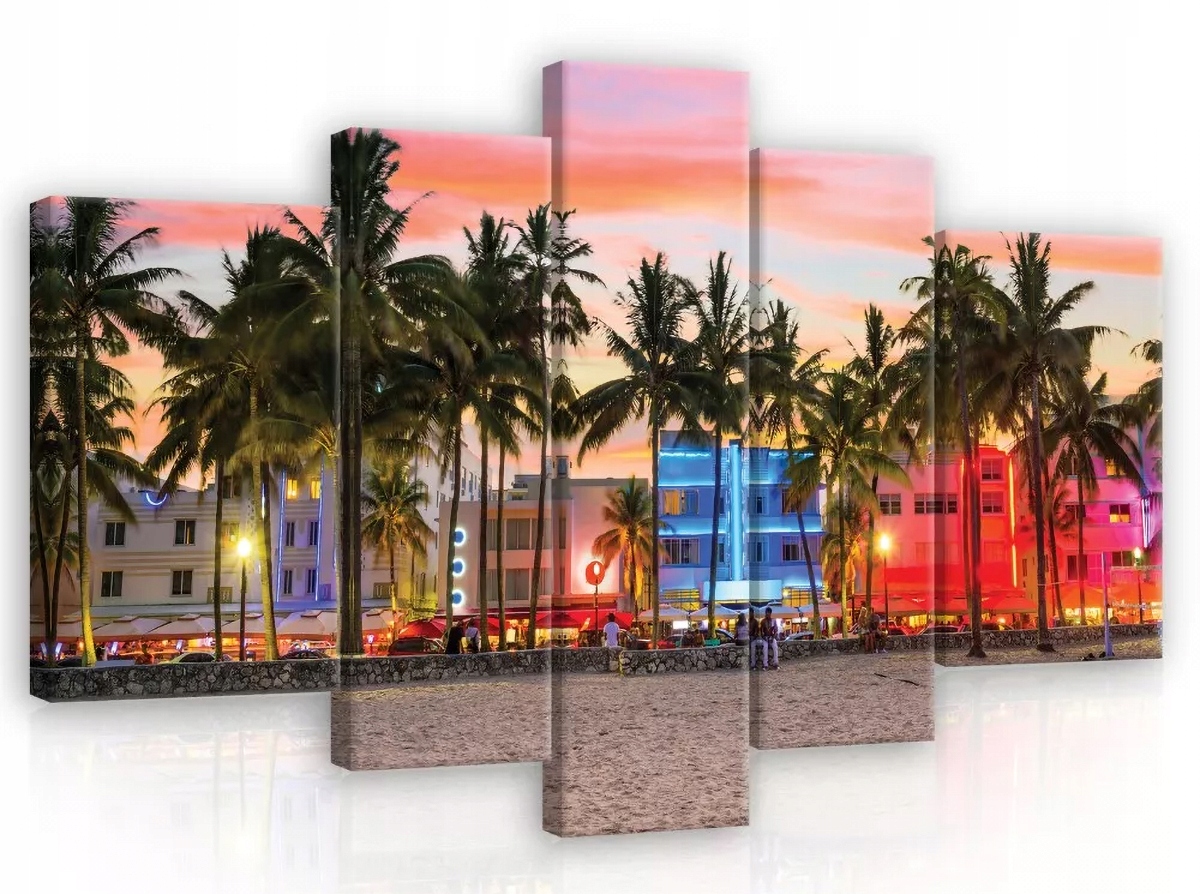 Obraz Na Plátně Canvas 170x100 Miami Beach Výhled