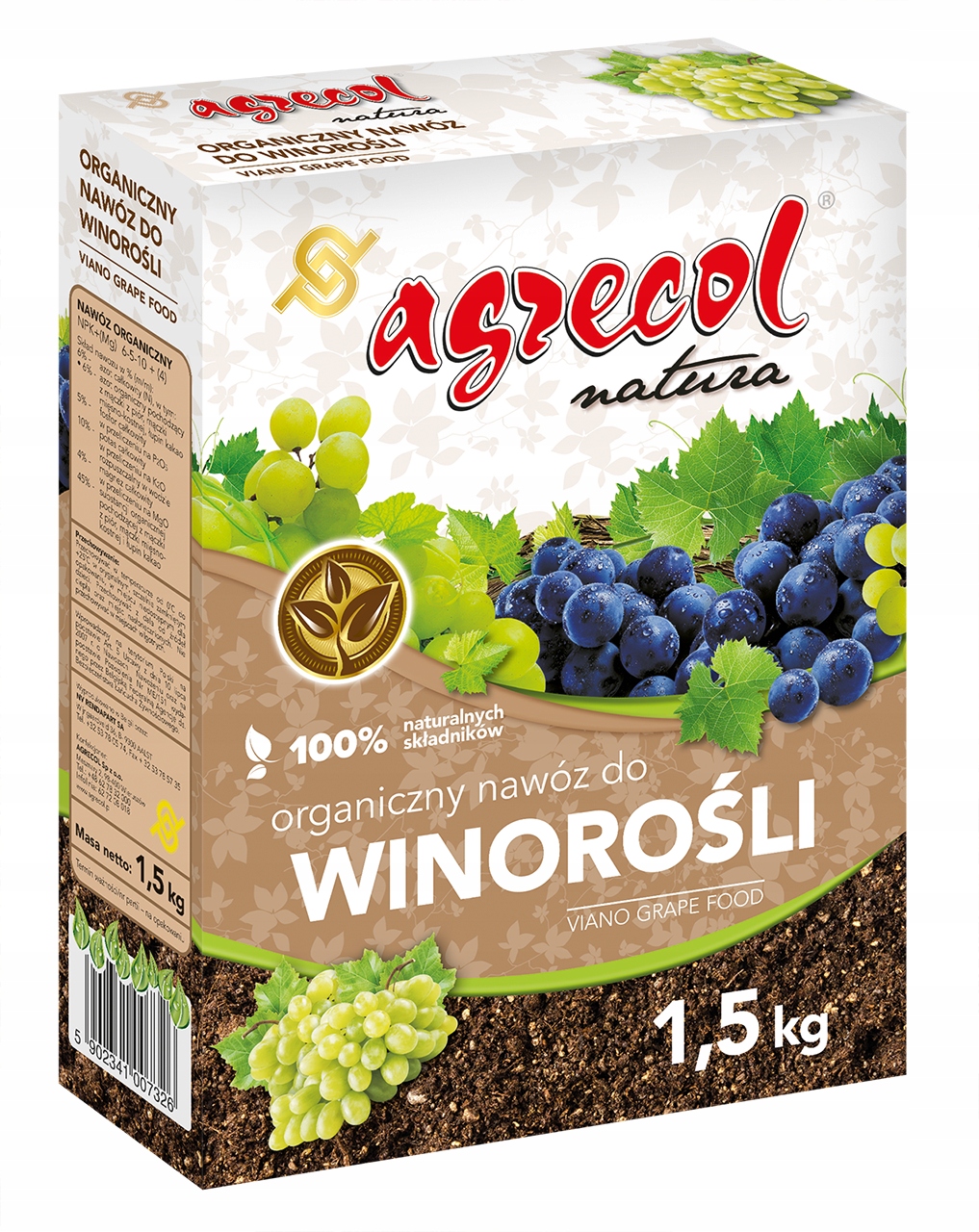

Nawóz Do Winorośli Organiczny 1.5kg Agrecol Natura