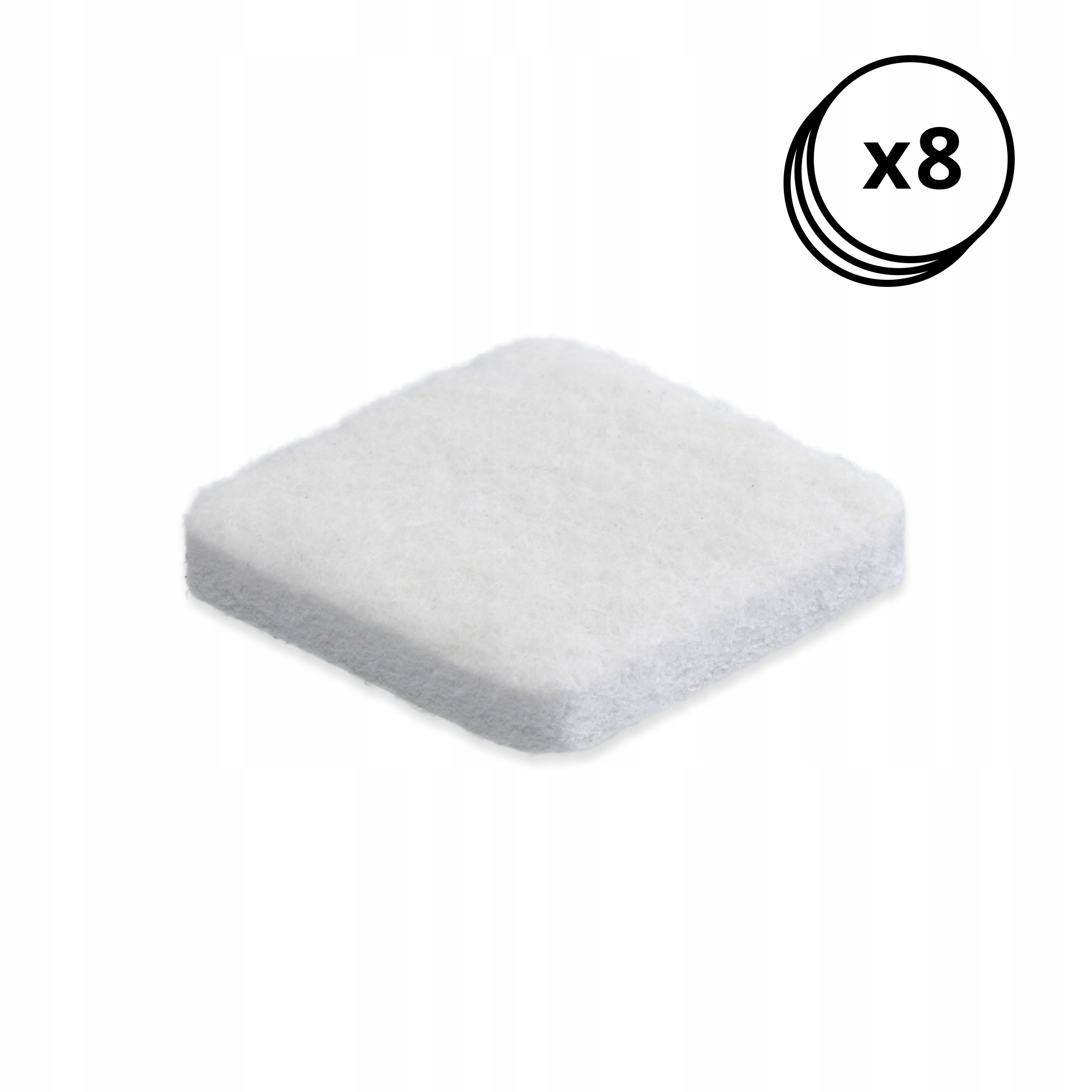 8 SZT FILC PODKŁADKI POD KRZESŁA NOGI MEBLE 34x34