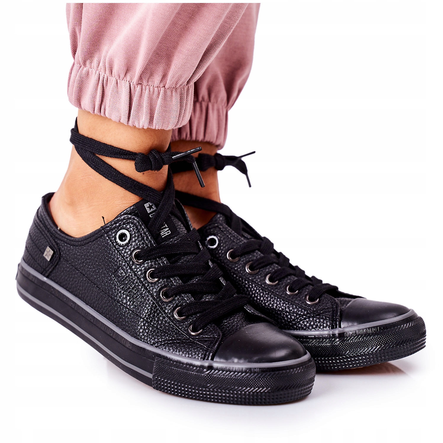 

Skórzane Trampki Big Star II274002 Czarne 39