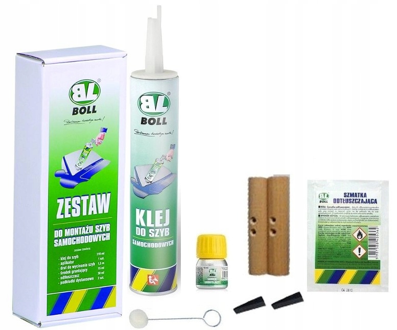 BOLL ZESTAW KLEJ DO MONTAŻU SZYB SAMOCHODOWYCH