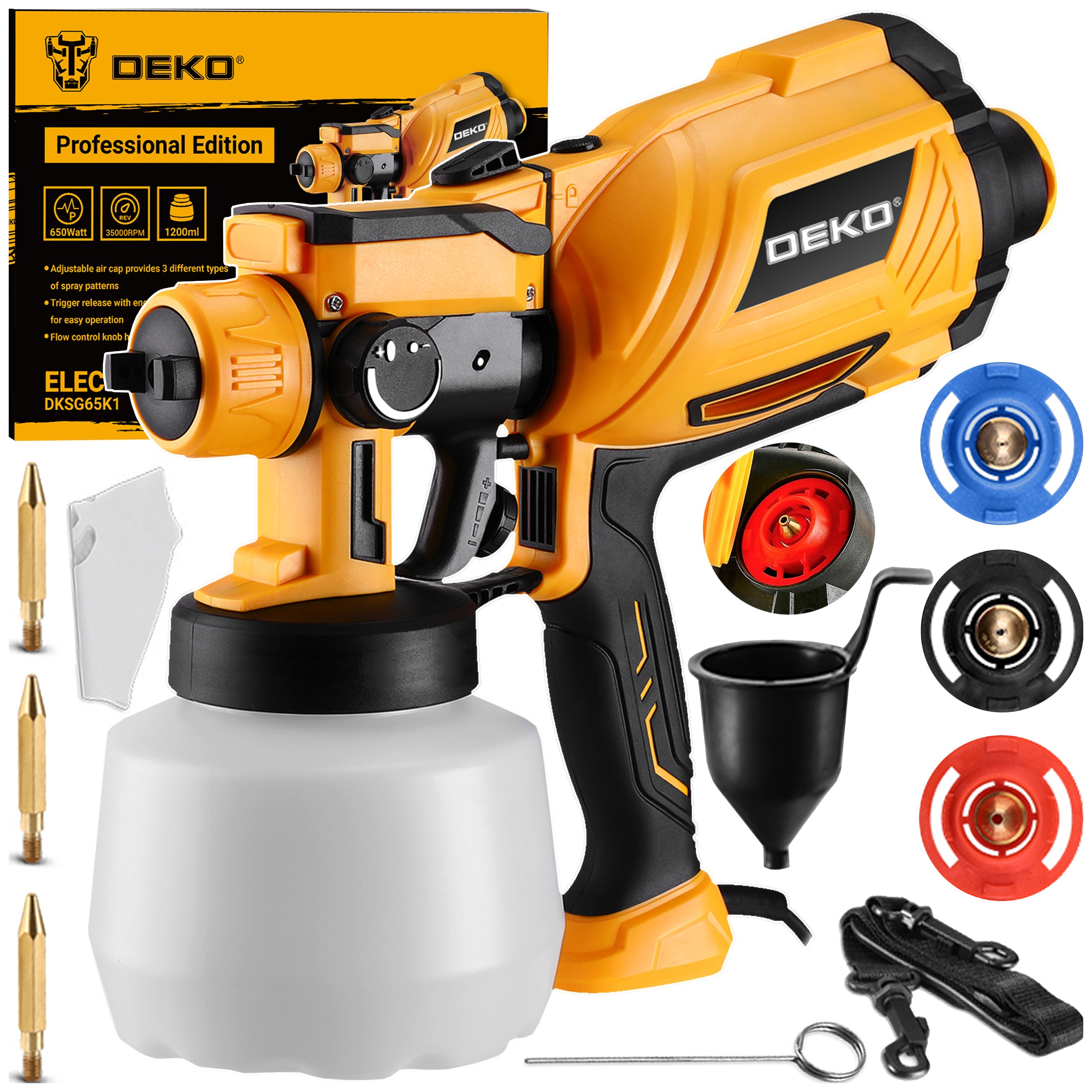 Malířská Pistole Agregát Na Malování Stěn 3TRYSKY 80 Din Sada XXL Deko