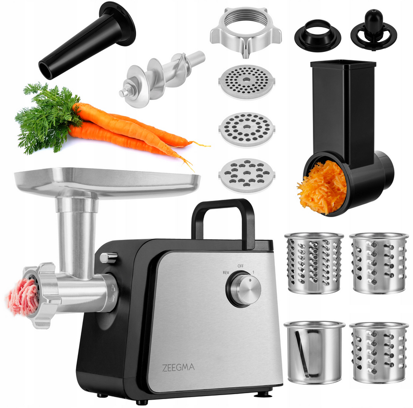 Maszynka Do Mielenia Mięsa Metalowa Szatkownica Elektryczna Kebbe 2100W