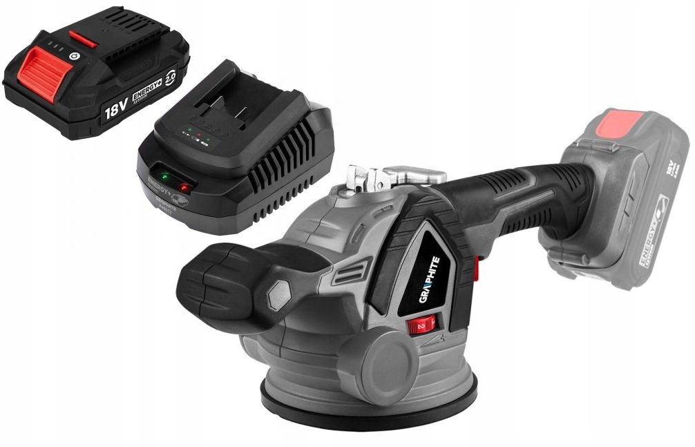 Graphite Přísavka Na Dlaždice Akumulátor 2AH 58GE148 18V Energy+ 334MM Kpl