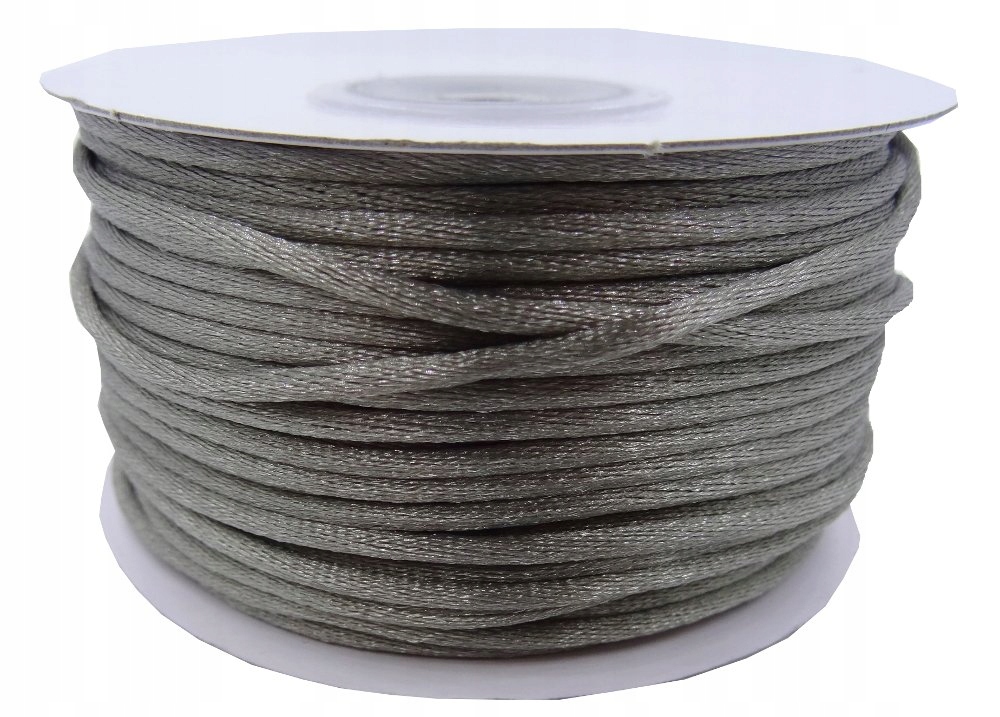 Sznurek gorsetowy 2mm D998 Szary 45,7m satynowy0580