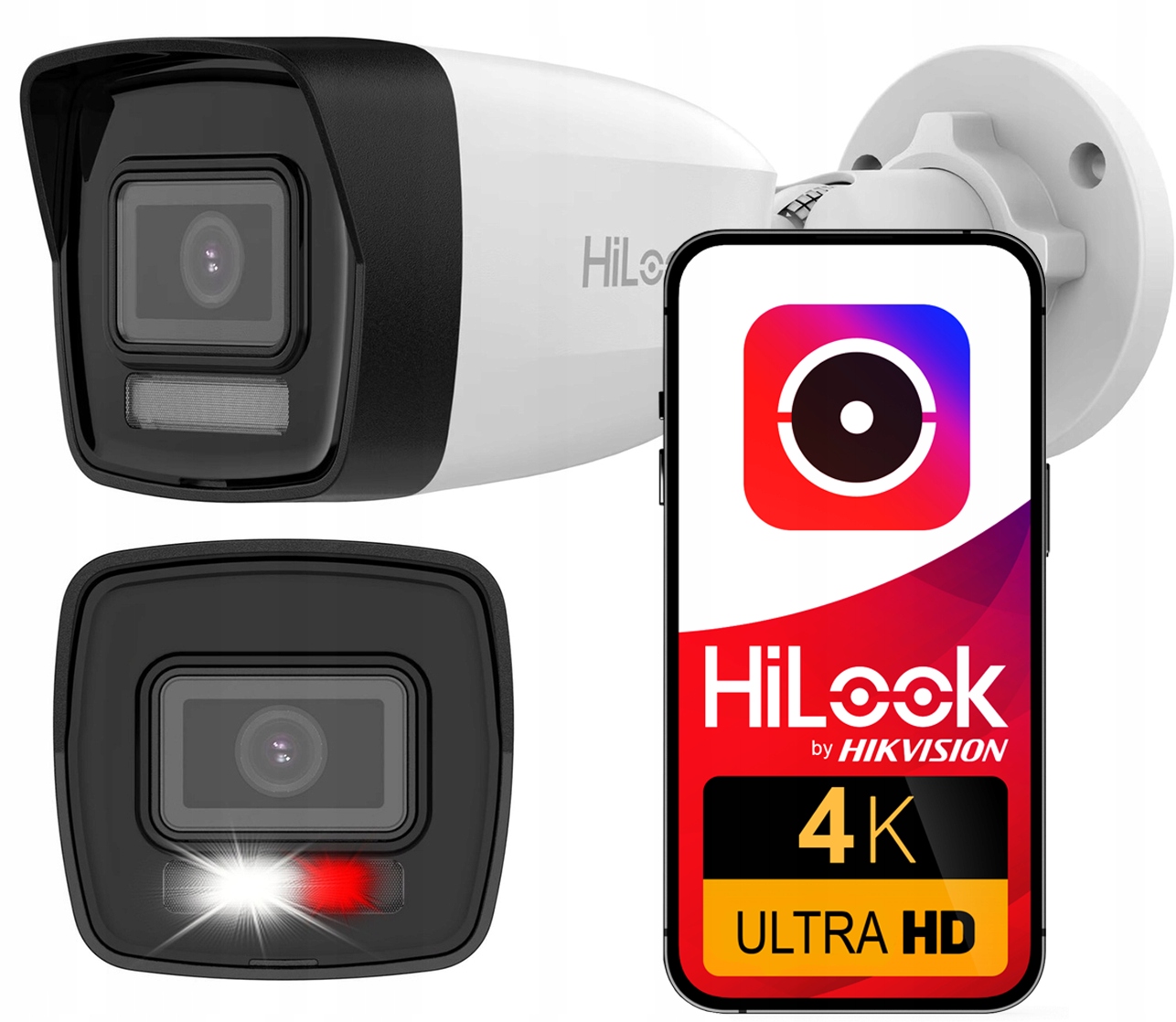 Vonkajšia Ip Kamera 8MPx Uhd Hilook By Hikvision IPC-B180HA-LU Led Ir