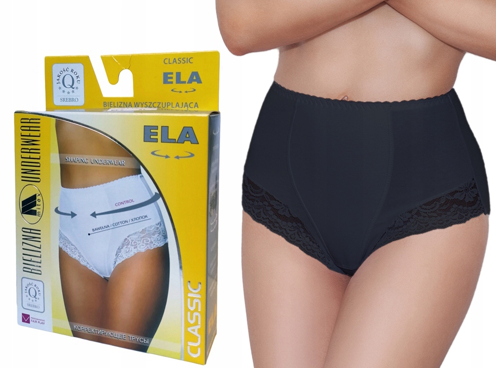 

figi wyszczuplające brzuch Mitex Ela czarne , 4XL