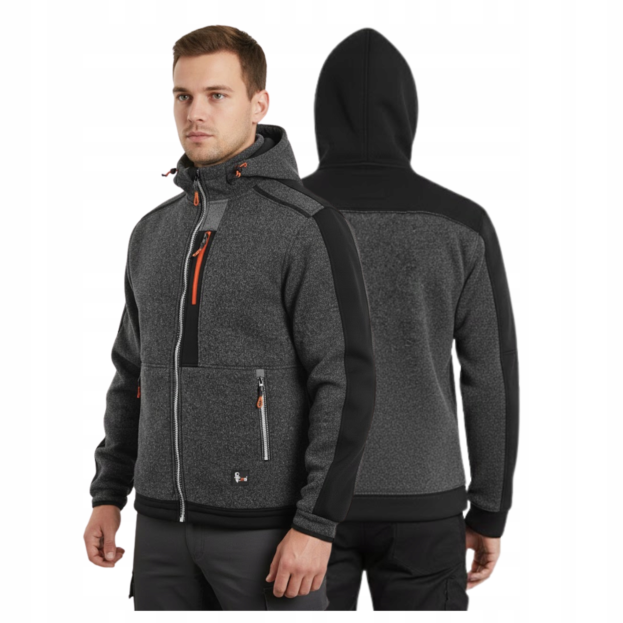 Bluza Robocza Ocieplana Zimowa Cxs Indianapolis Męska Kaptur Polarowa L