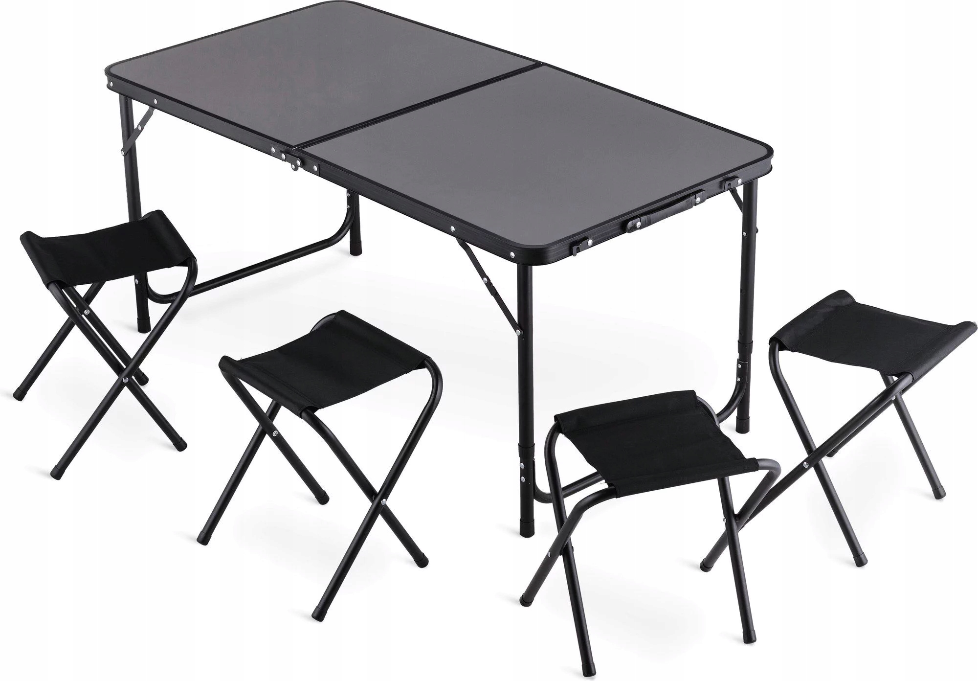 Zestaw turystyczny składany dla 4 osób: stół + krzesła Outtec Długość 120 cm
