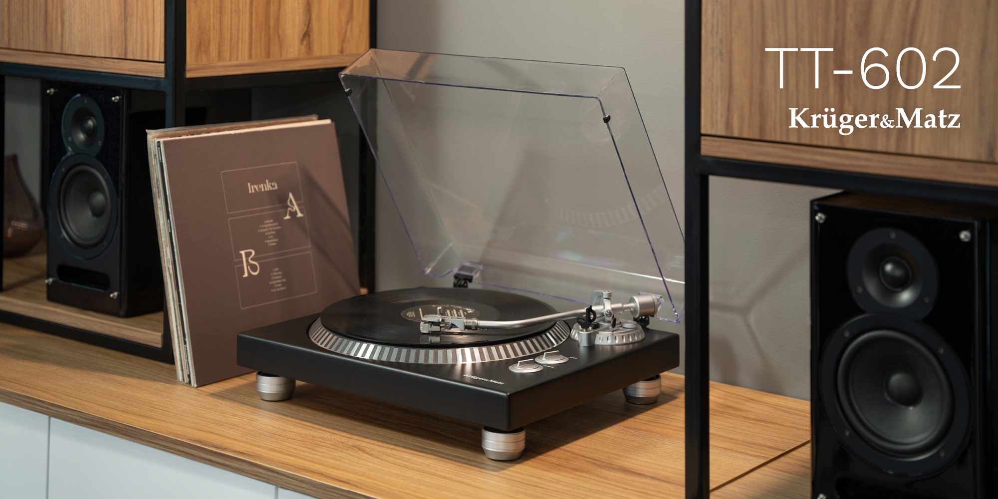 Gramofon Kruger&Matz nagrywanie USB RCA igła OUTLET Model TT-602