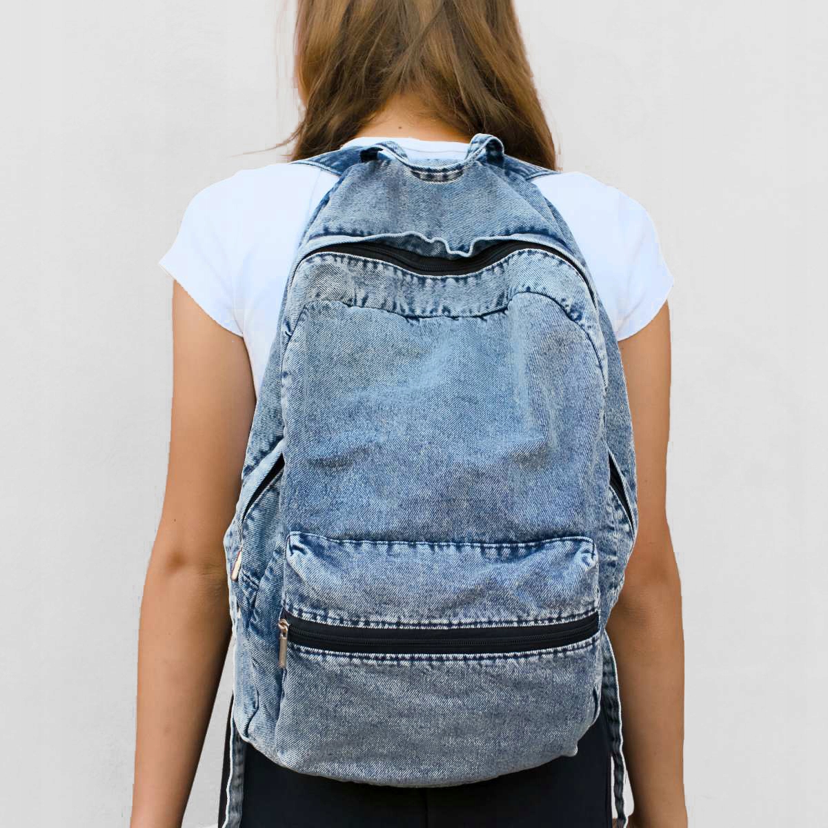 Batoh Old Skool Vintage Městský Klasický Retro Džínový Black Sheep ST2