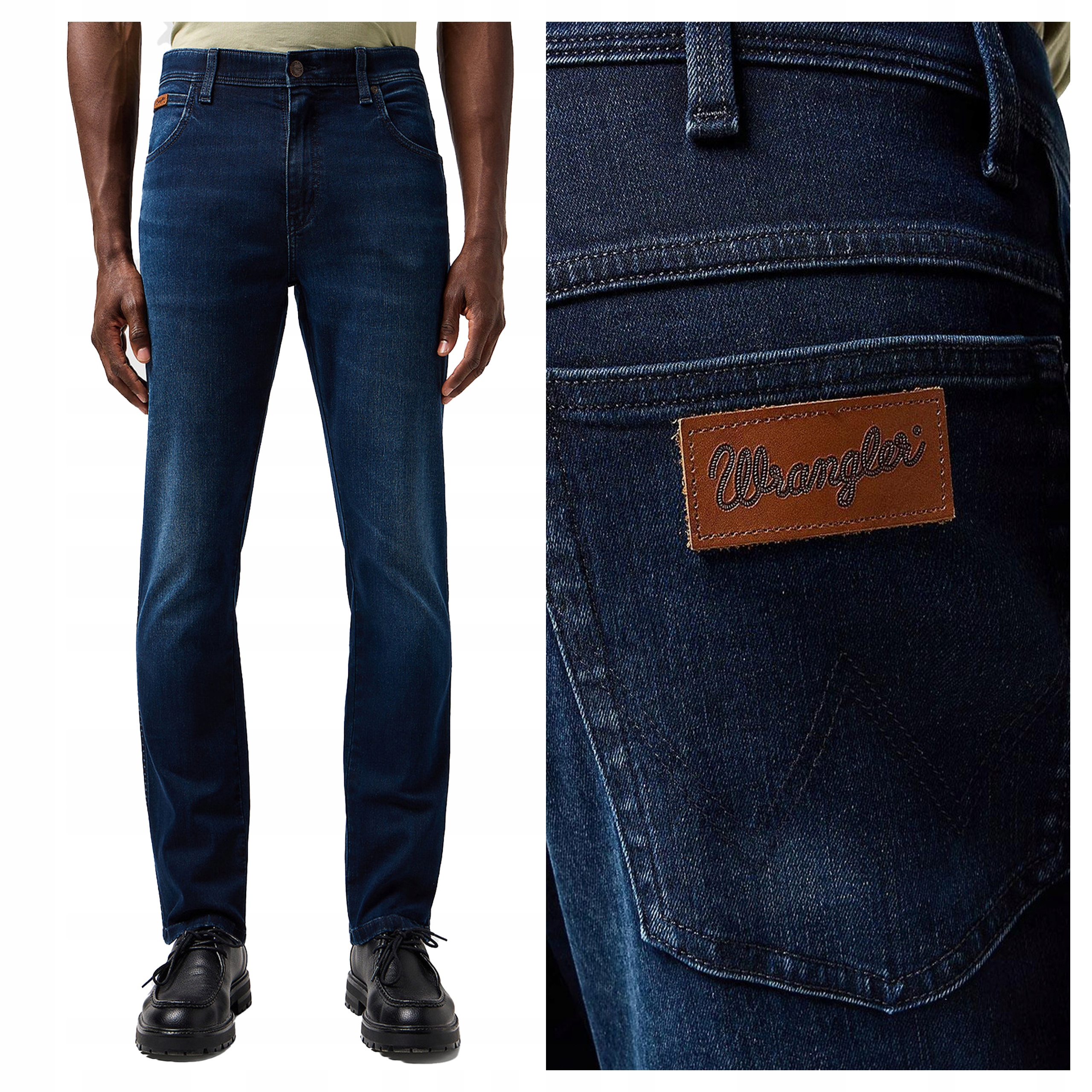 Wrangler Texas Slim W36 L30 Pánské džínové kalhoty džíny Přiléhavé