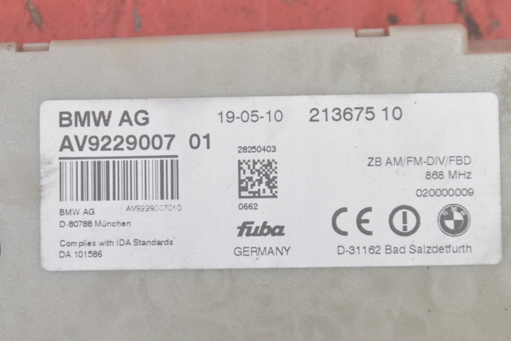 amplifier ANTENY AV9229007 BMW F01 08-12