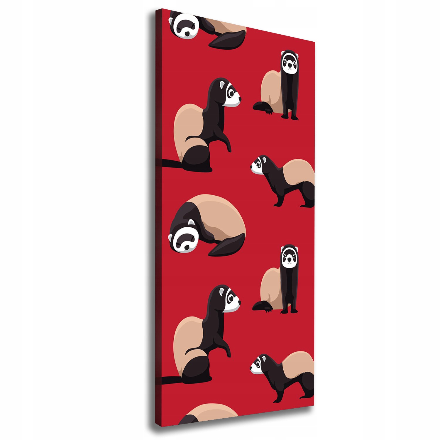 

Nowoczesny fotoobraz canvas na ramie Fretki 50x125