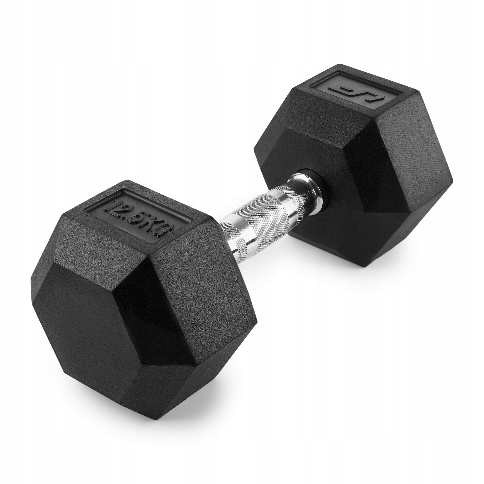 Hantla hex upform litinová pogumovaná, 12,5 kg, protiskluzová