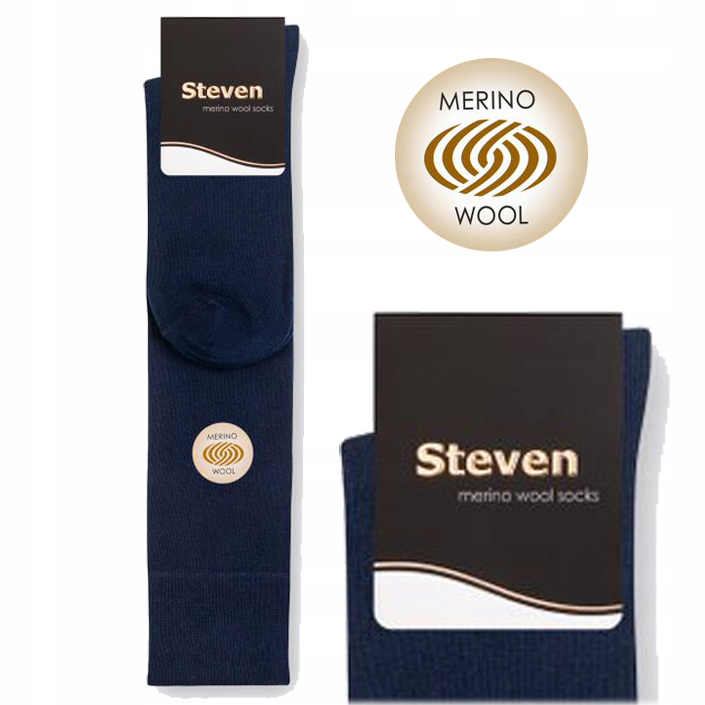

Podkolanówki męskie z Wełny merynosów 008 Steven