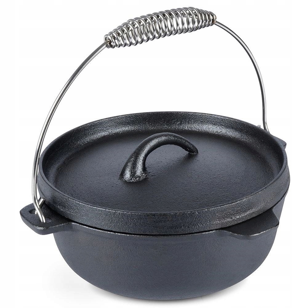 Litinový kotlík s víkem 25 cm, 3,5 l