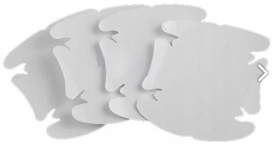 Folia Ochronna Mocna Naklejka Pod Klamkę Samochodu Bezbarwna 4 Sztuki