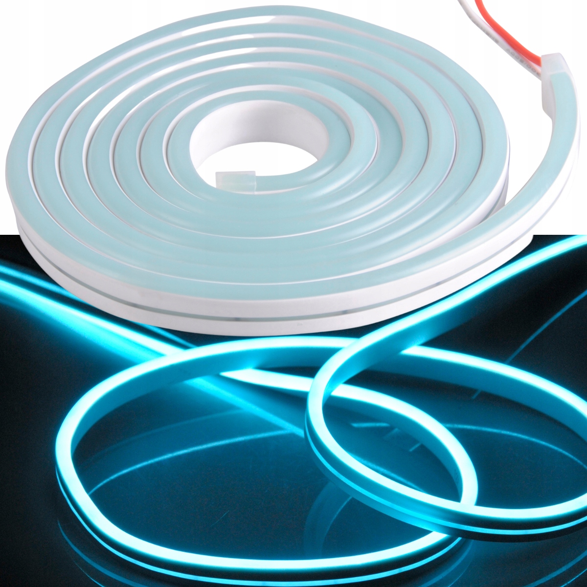 

Neon Pasek Led Elastyczna Taśma 12V Niebieska IP65