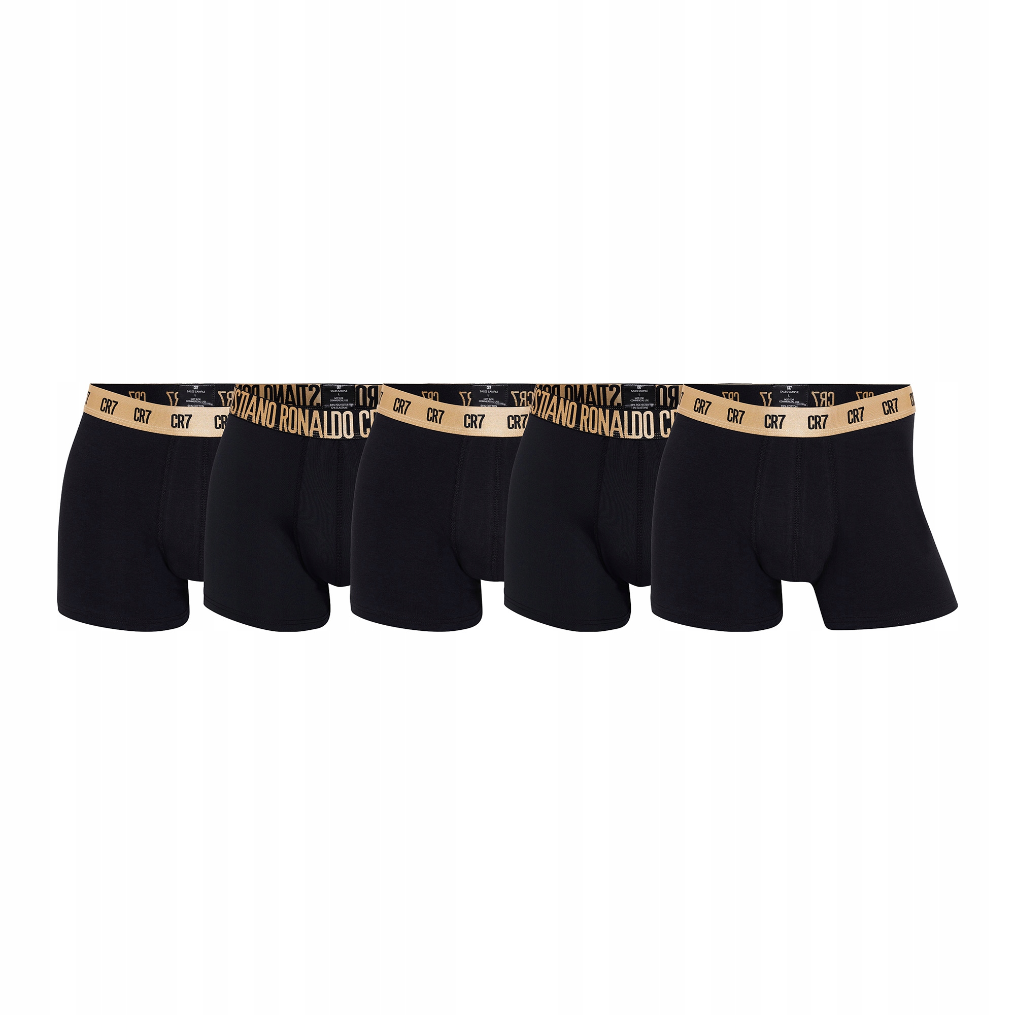 Pánské boxerky CR7 Cristiano Ronaldo 5 Pack Black Gold M