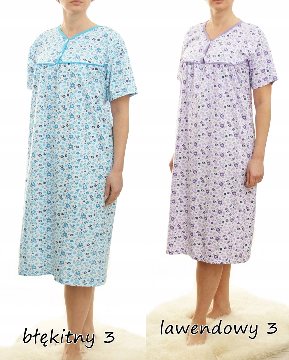 Koszula nocna wygodna bawełna ELA MEGA PLUS SIZE Rozmiar XXL