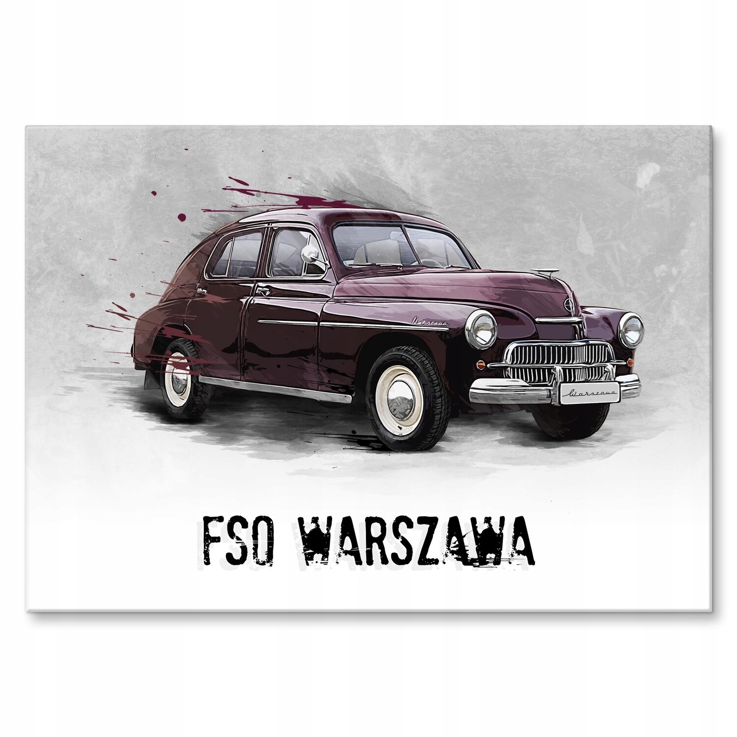 Kovový plakát Varšava Fso Legenda Prl Šild Plech 30 x 42 cm Dárek