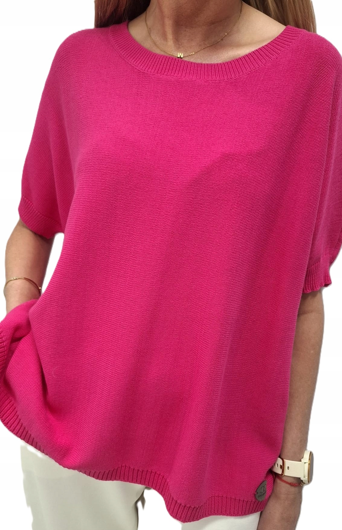 Cocomore Svetr Oversize Růžový Amarantový New