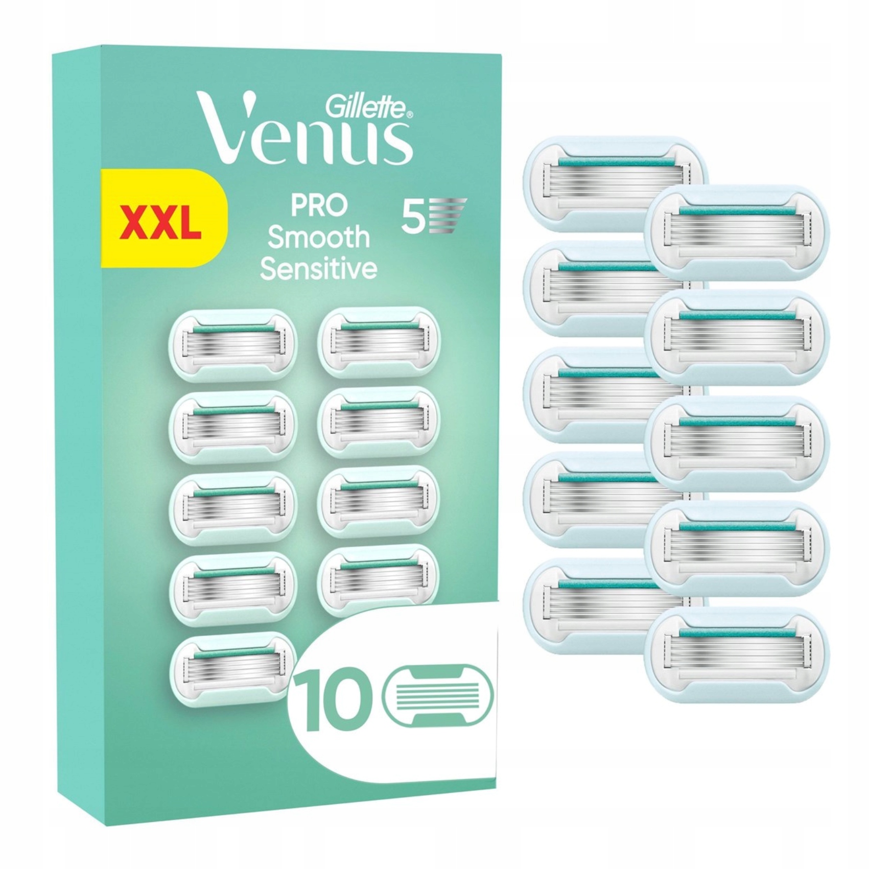 Gillette Venus Pro Smooth Sensitive vyměnitelné náplně do strojku 10 ks
