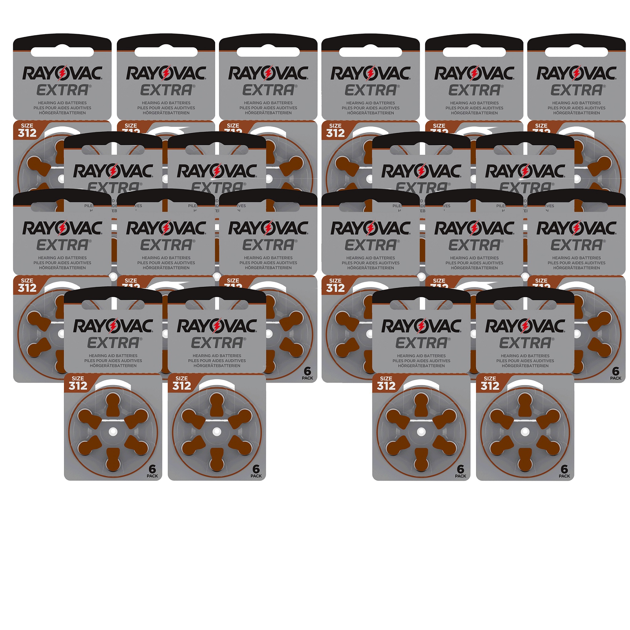 

Rayovac 120x Baterie Słuchowe 312 Mf PR41 ZincAir