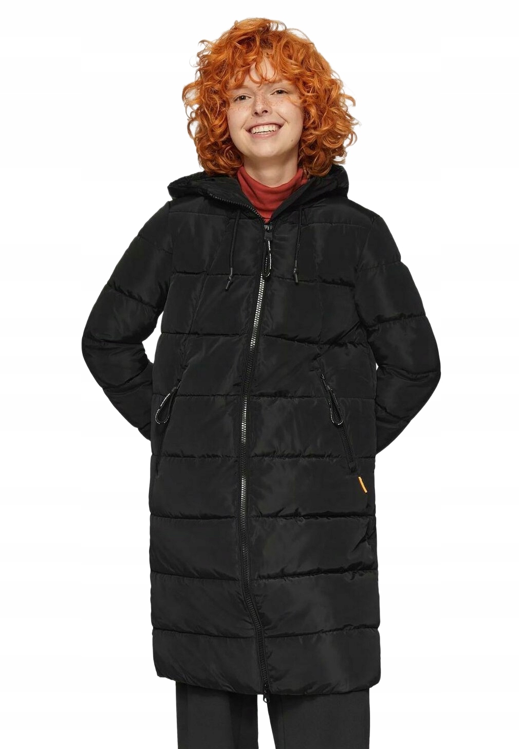 Qs Černá Prošívaná Bunda S Kapucí Plus Size xxl 6BB