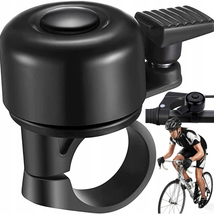 Dzwonek Rowerowy Mechaniczny Czarny Ziutek