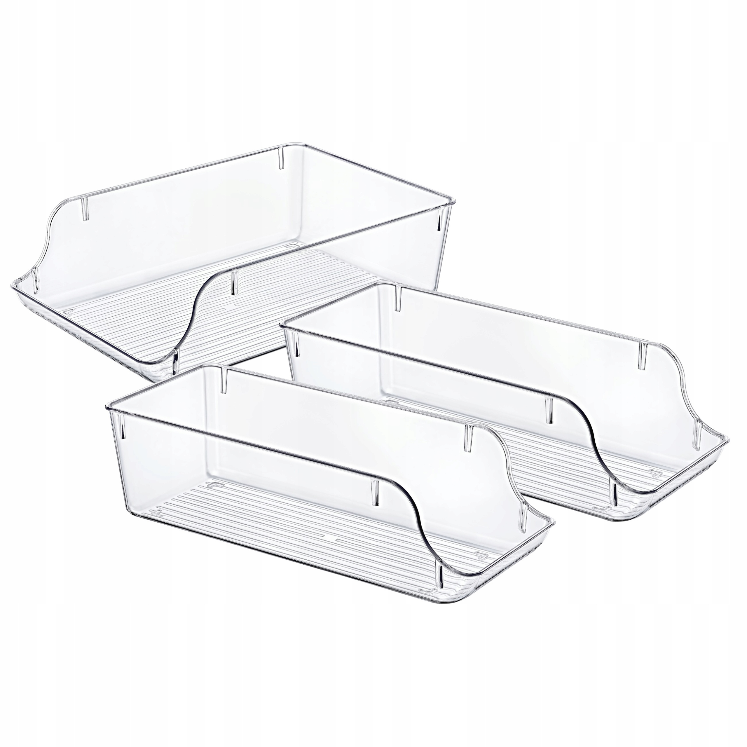 

Zestaw organizerów pojemników do lodówki 3szt Cans