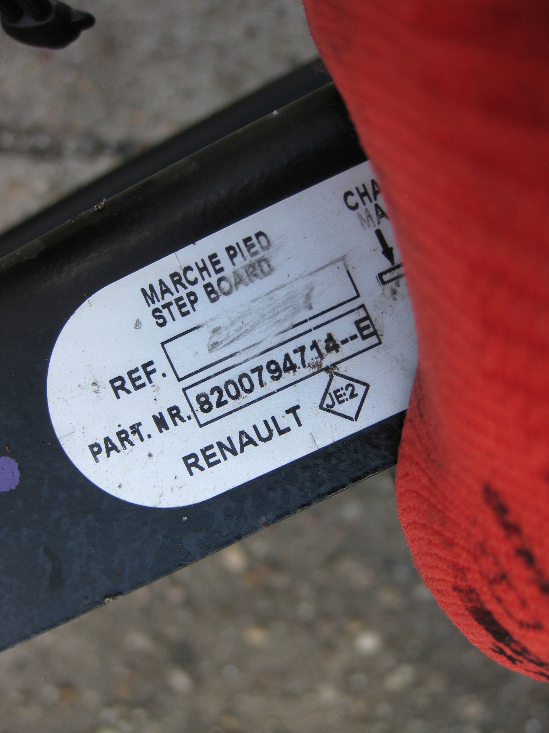 RENAULT MASTER III LIFT STOPIEN threshold rear moulding threshold 8200794714