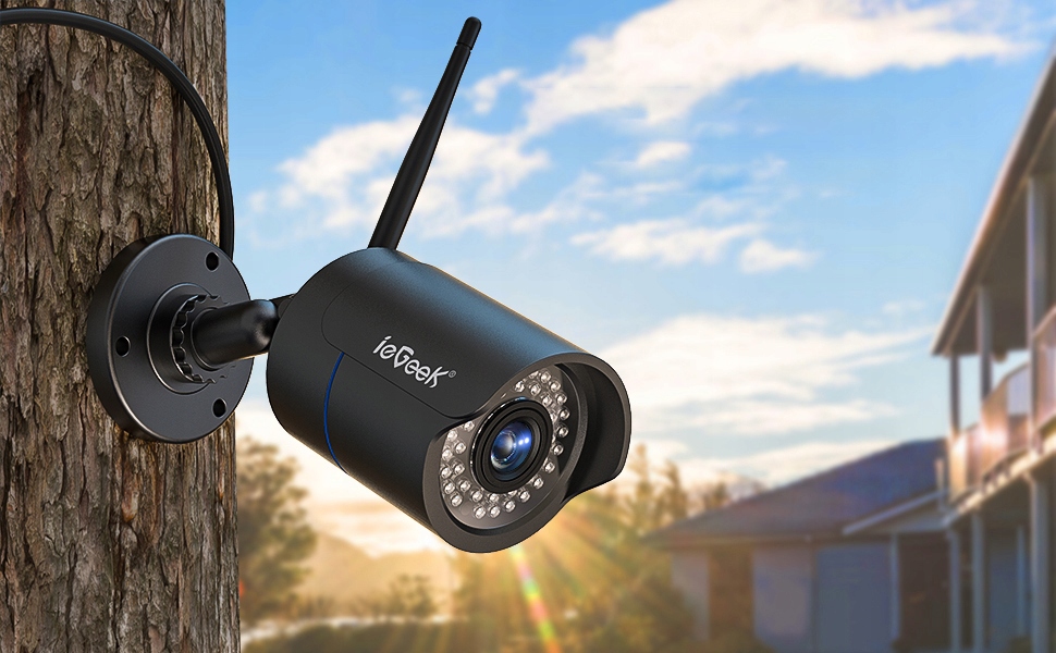 2 szt KAMERA ZEWNĘTRZNA 1080P HD WIFI MONITORING Zasięg podczerwieni 30 m