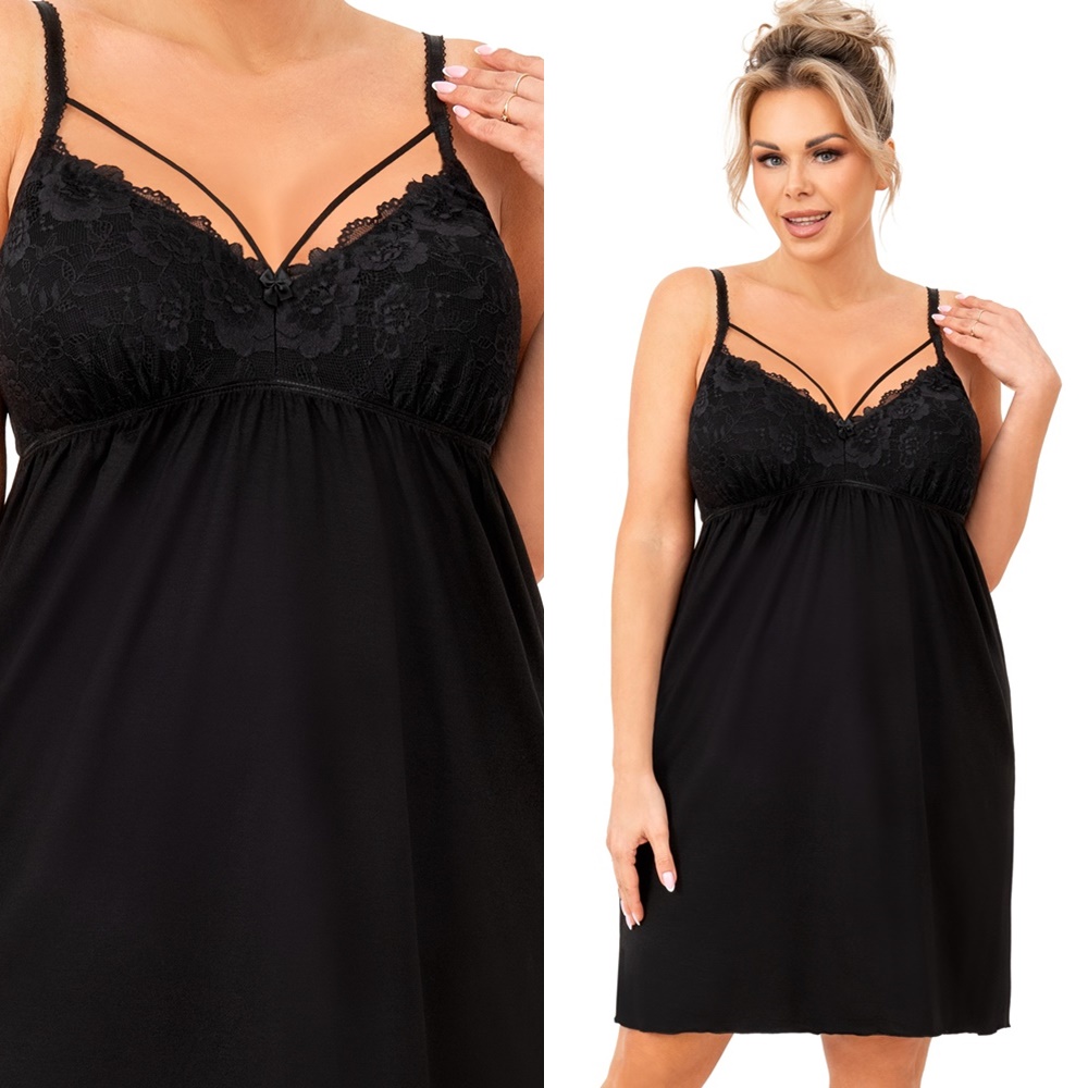 Tričko Halka Donna sylvia plus černá 3XL 46 černá