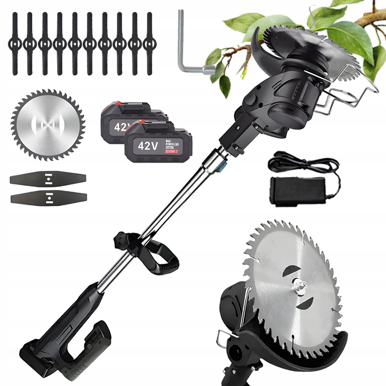 Aku Vyžínač Elektrický Křovinořez Křovinořez Na Trávy 2X 1880W