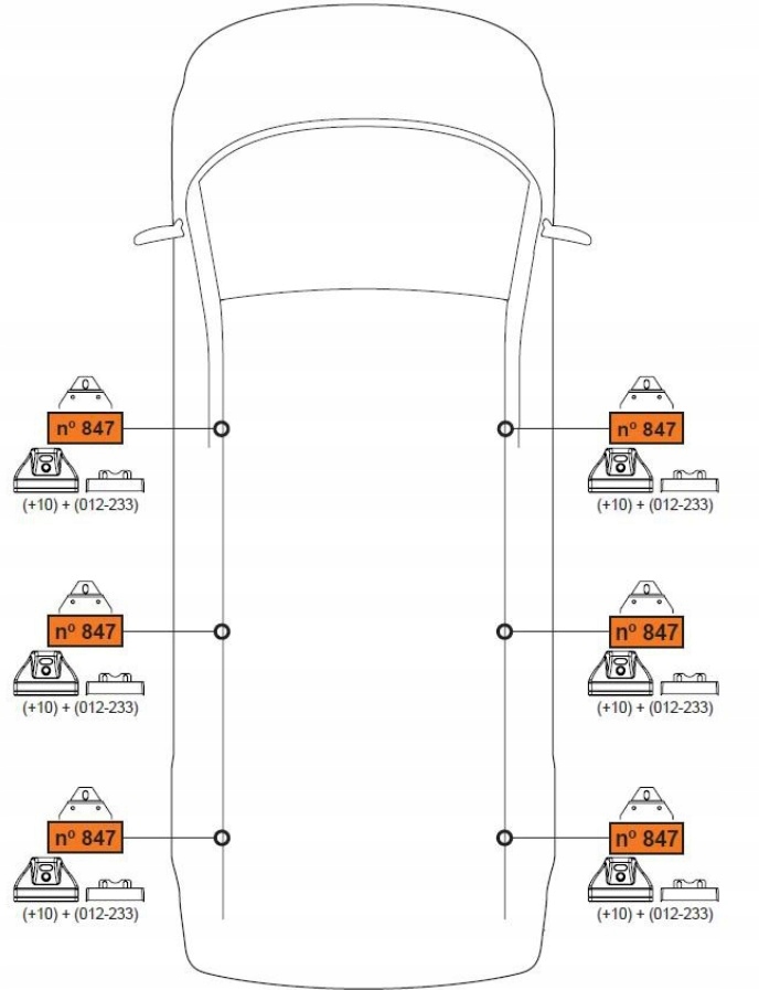 Platforma Cruz Evo Rack Peugeot Boxer L1H2 06 14 Product Length 280 cm